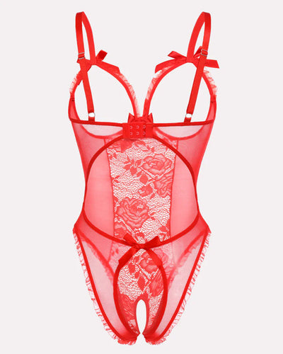 Ida™ | Sexet mesh blonde body med udskæringer