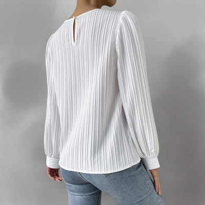 Dania™ | Carly plisseret langærmet bluse