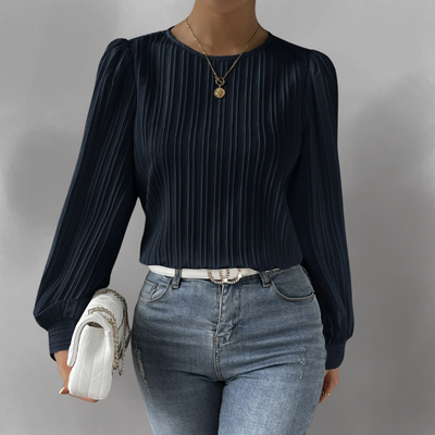 Dania™ | Carly plisseret langærmet bluse