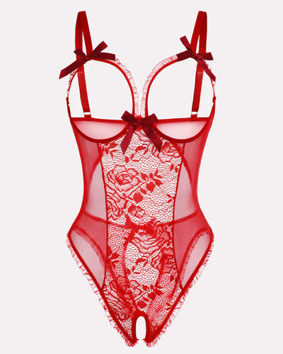 Ida™ | Sexet mesh blonde body med udskæringer