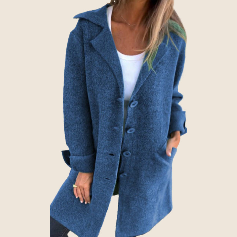 Sofia™ | Blød frakke med knapper