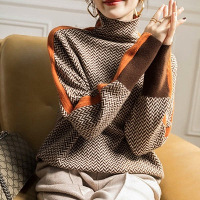 Malou™ | Sweater med høj hals