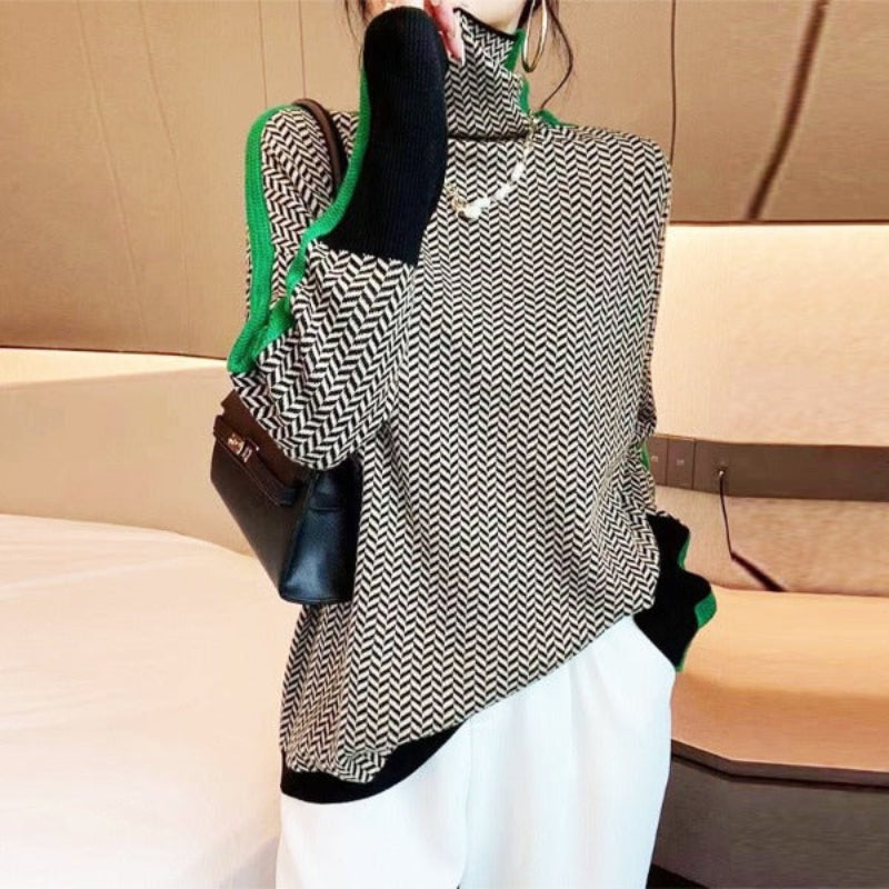 Malou™ | Sweater med høj hals