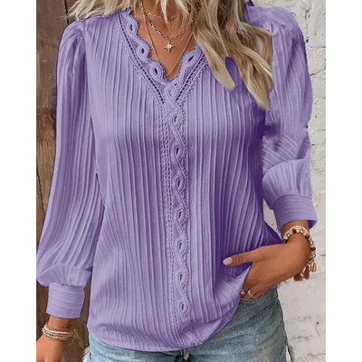 Lilly™ | Plisseret bluse