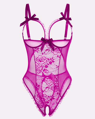 Ida™ | Sexet mesh blonde body med udskæringer