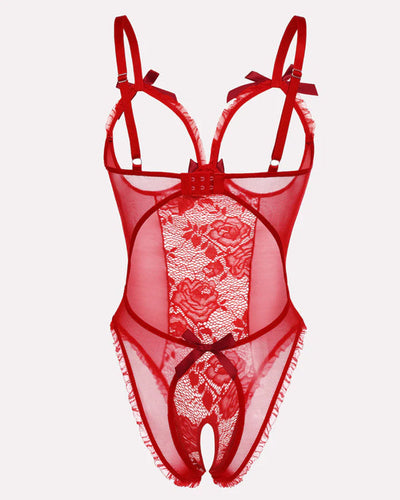 Ida™ | Sexet mesh blonde body med udskæringer