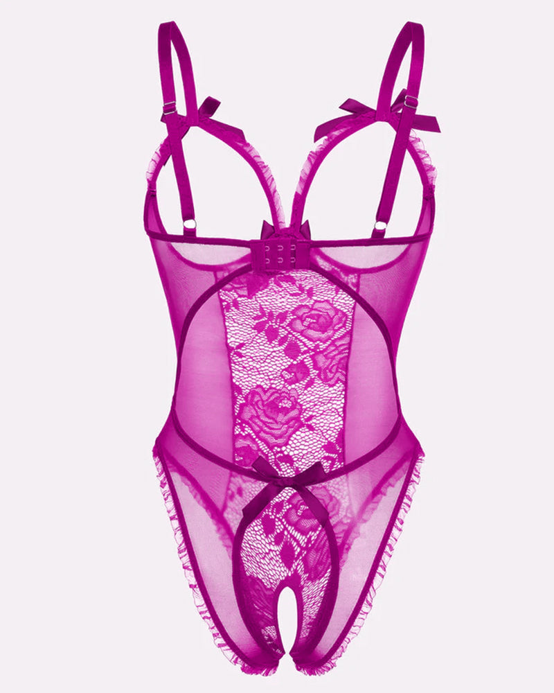 Ida™ | Sexet mesh blonde body med udskæringer