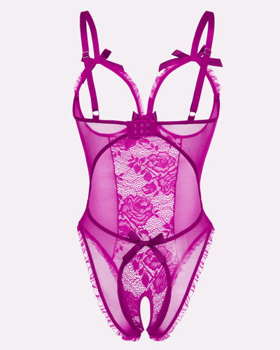 Ida™ | Sexet mesh blonde body med udskæringer